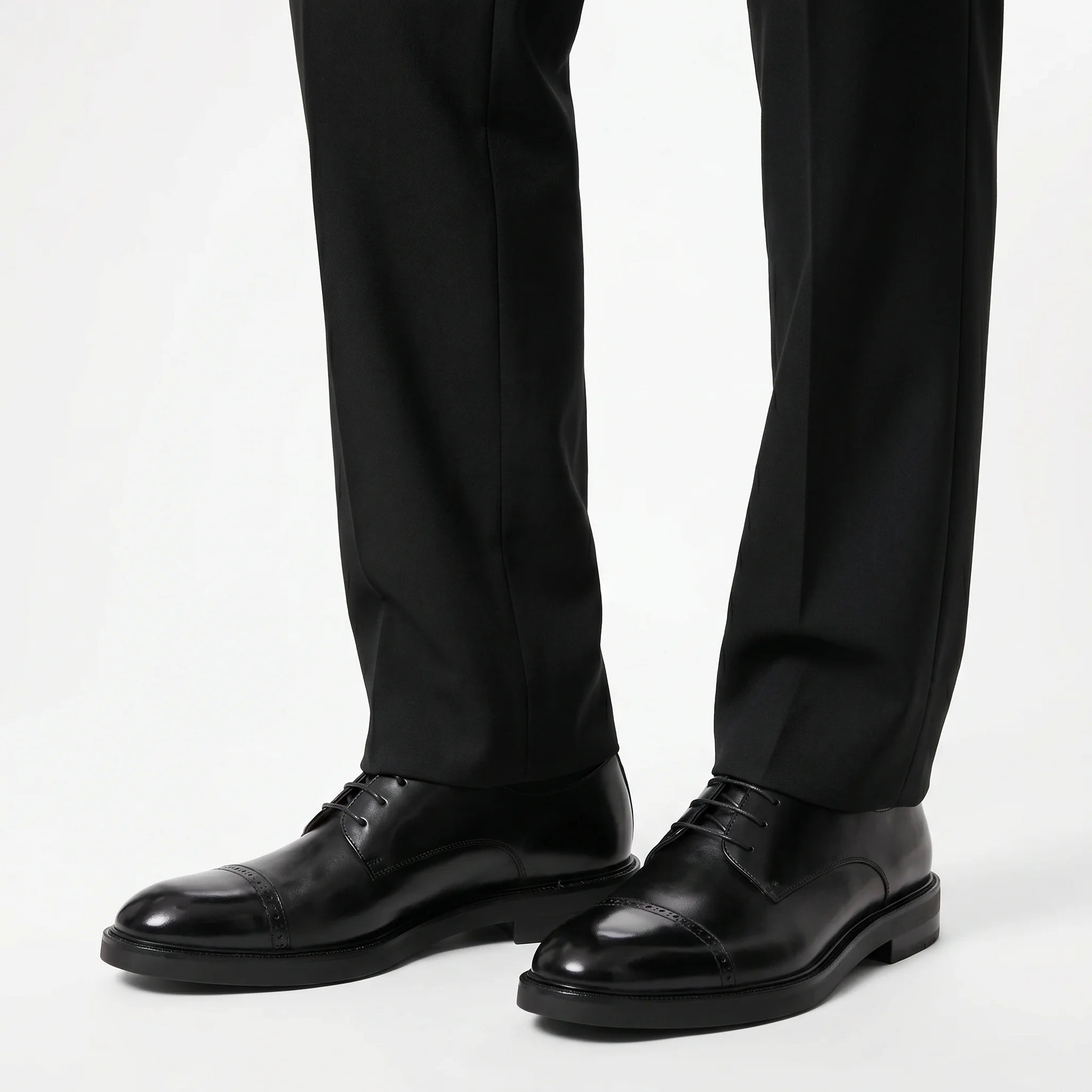 Beaulain Derby Cap-Toe - Black