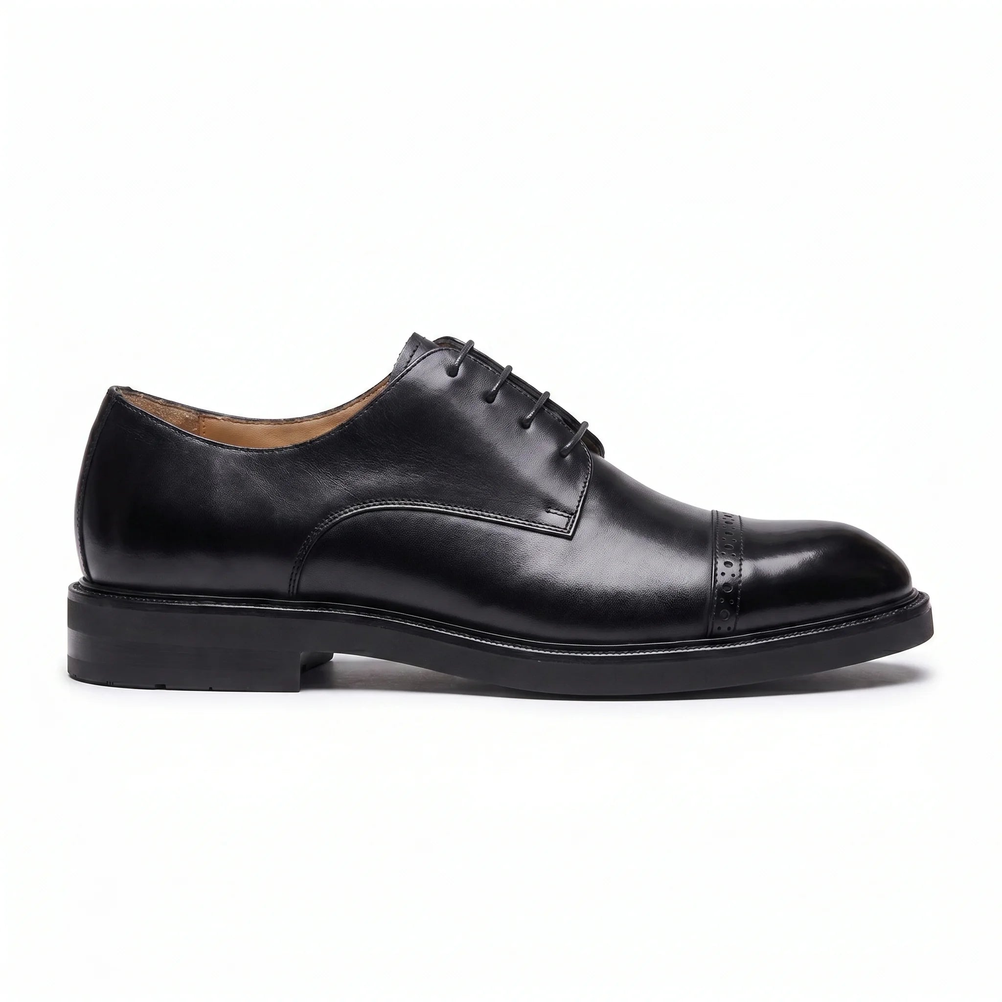 Beaulain Derby Cap-Toe - Black
