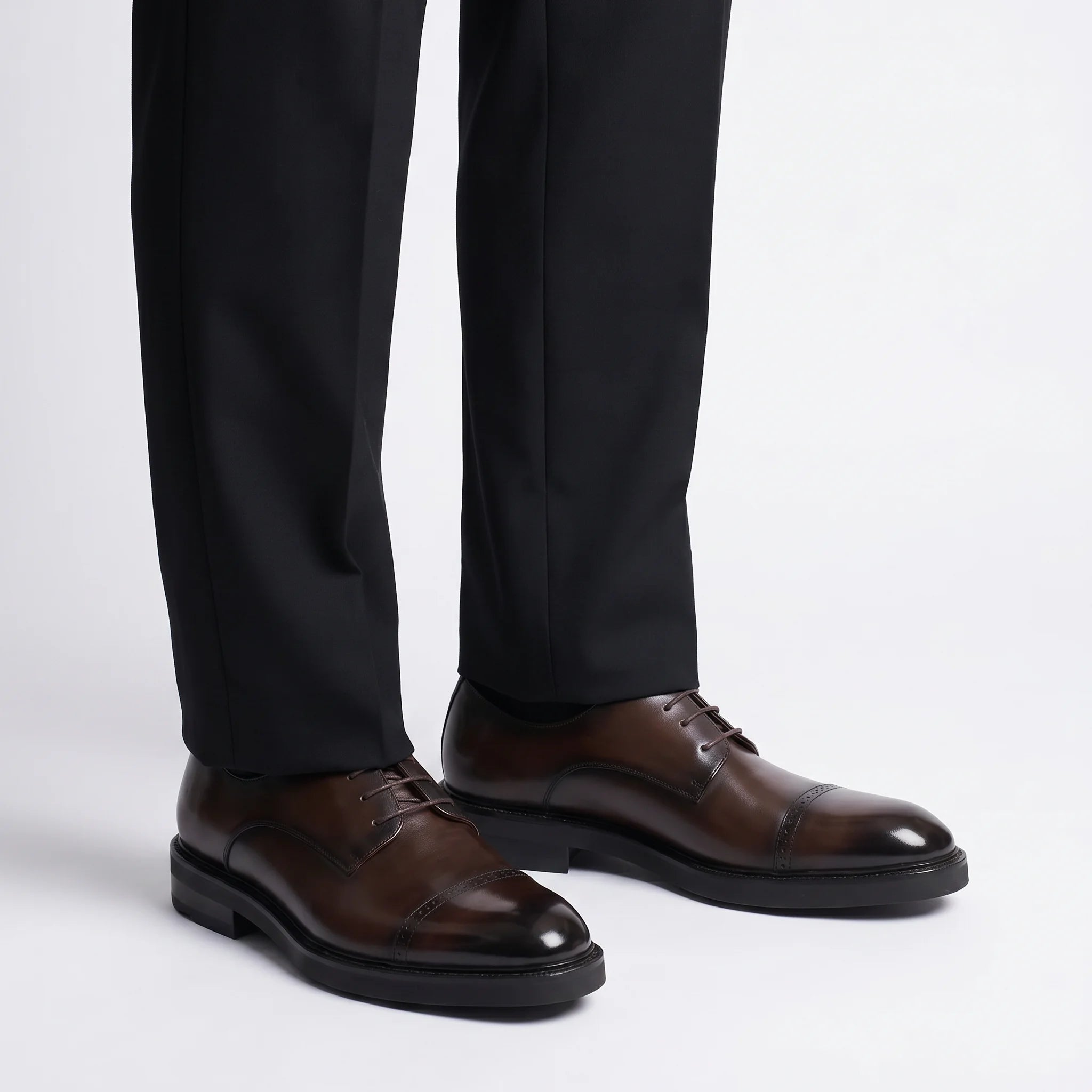 Beaulain Derby Cap-Toe - Coffee