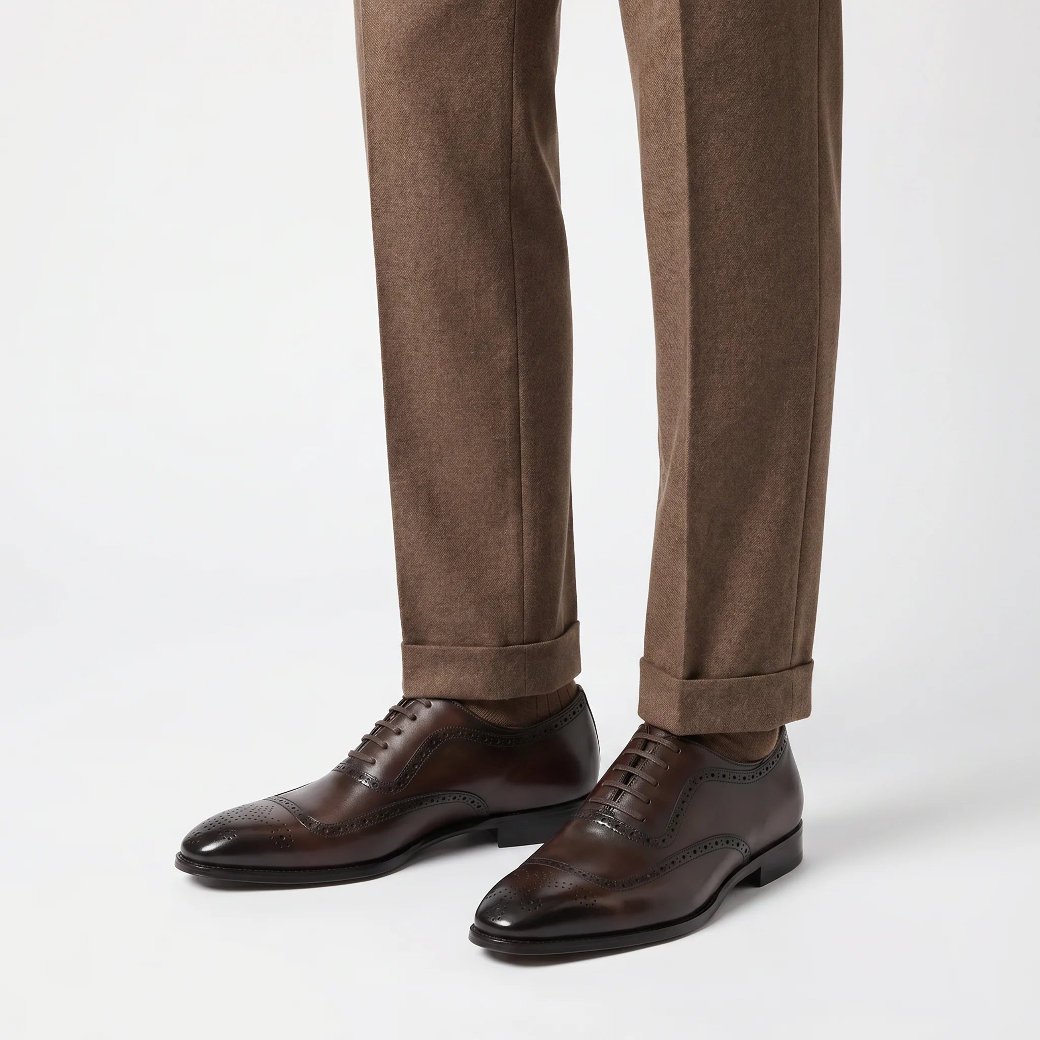 Saville Oxford Brogue - Coffee