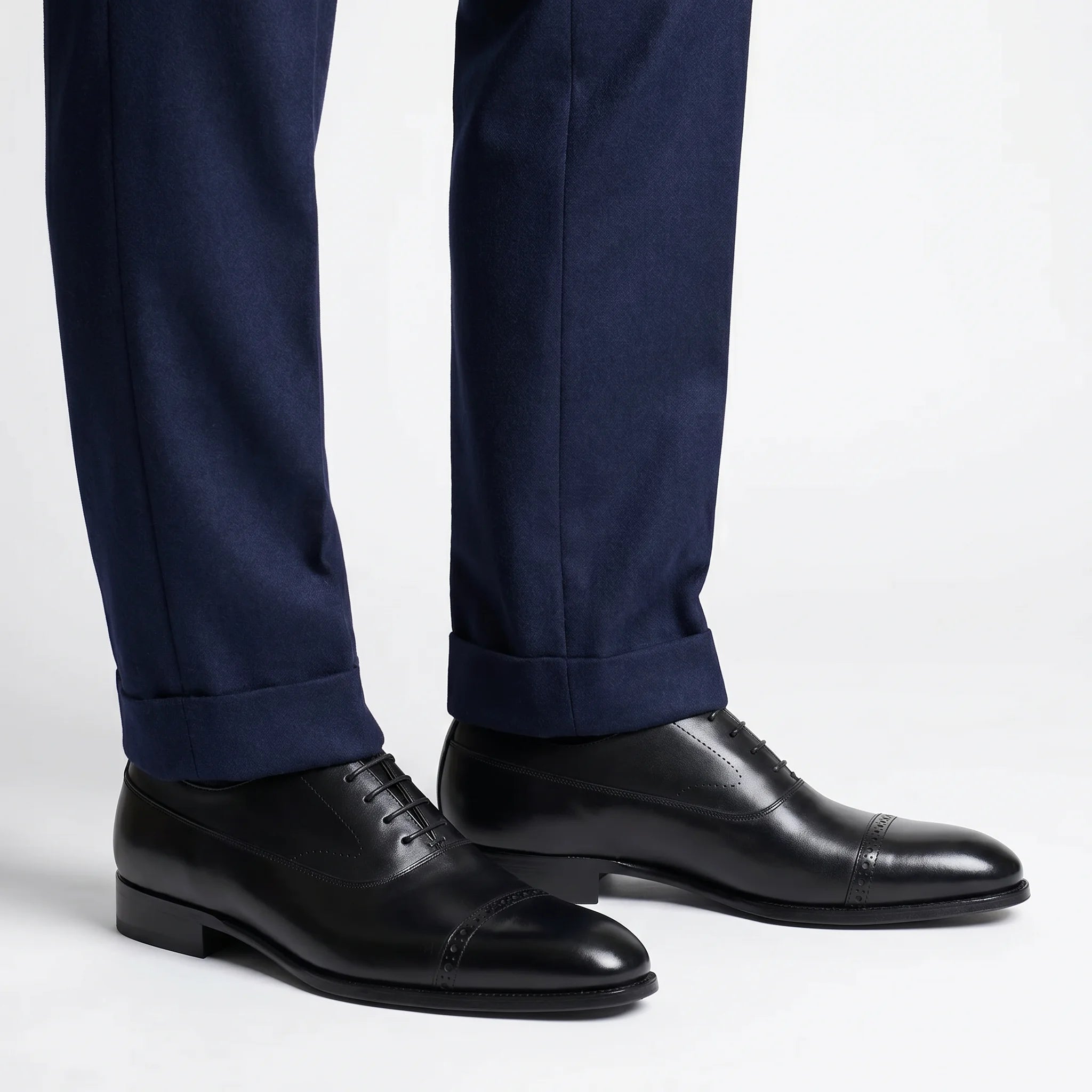 Windsor Oxford Cap-Toe - Black