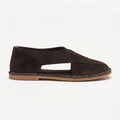 Santorini Cross-Strap Sandal - Coffee