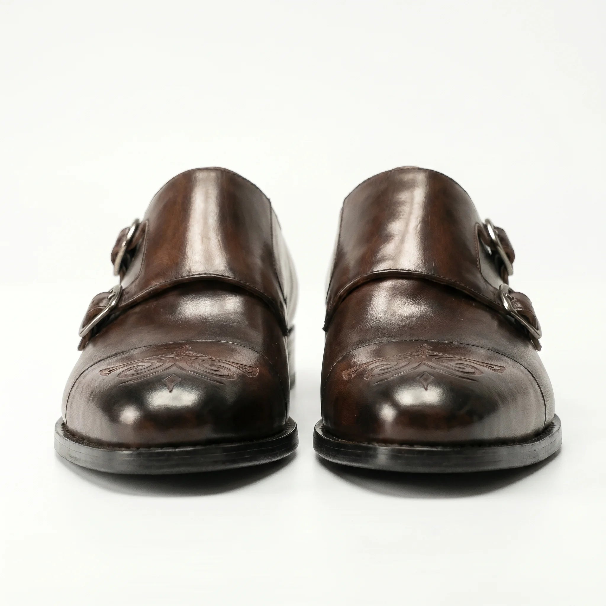 St. Albans Double Monk Strap - Coffee