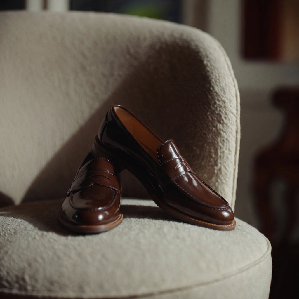 Ellington Penny Loafer - Wine Red