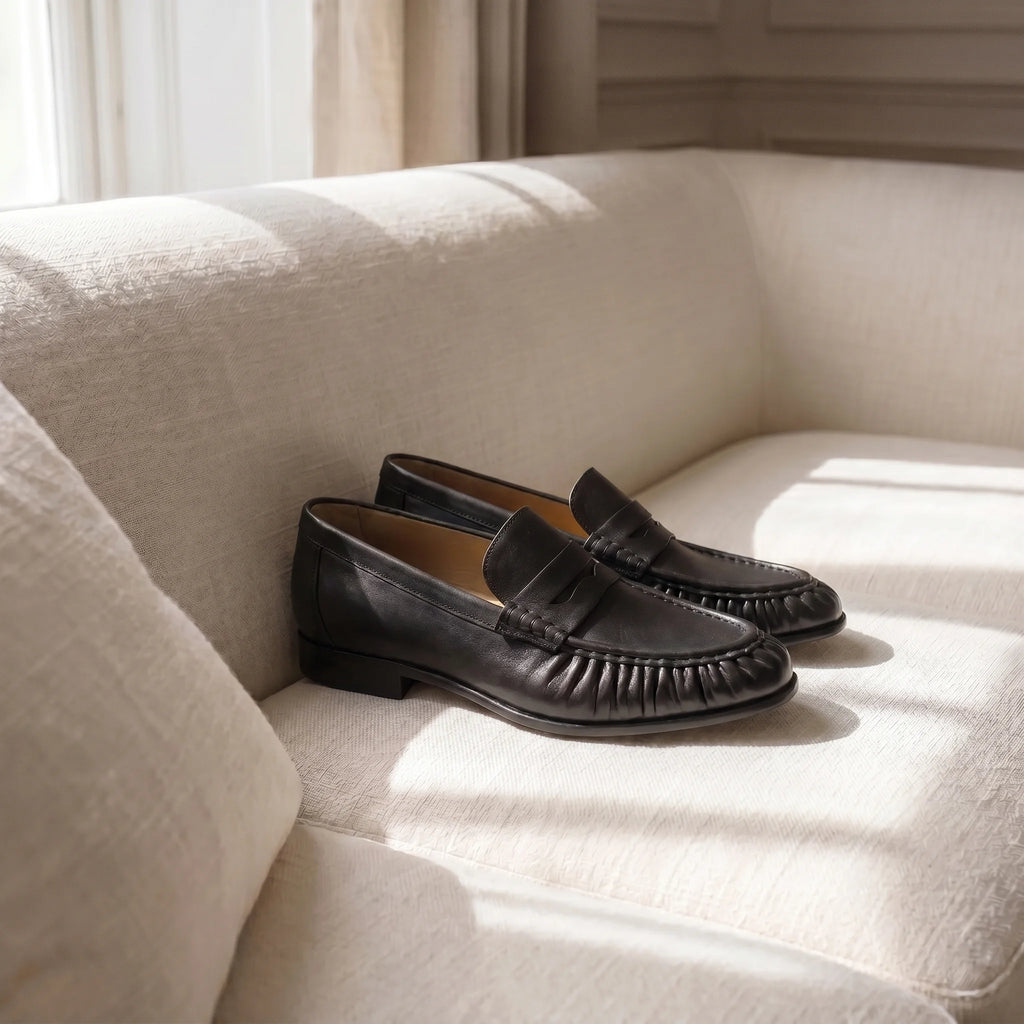 Marvoux Penny Loafer - Black