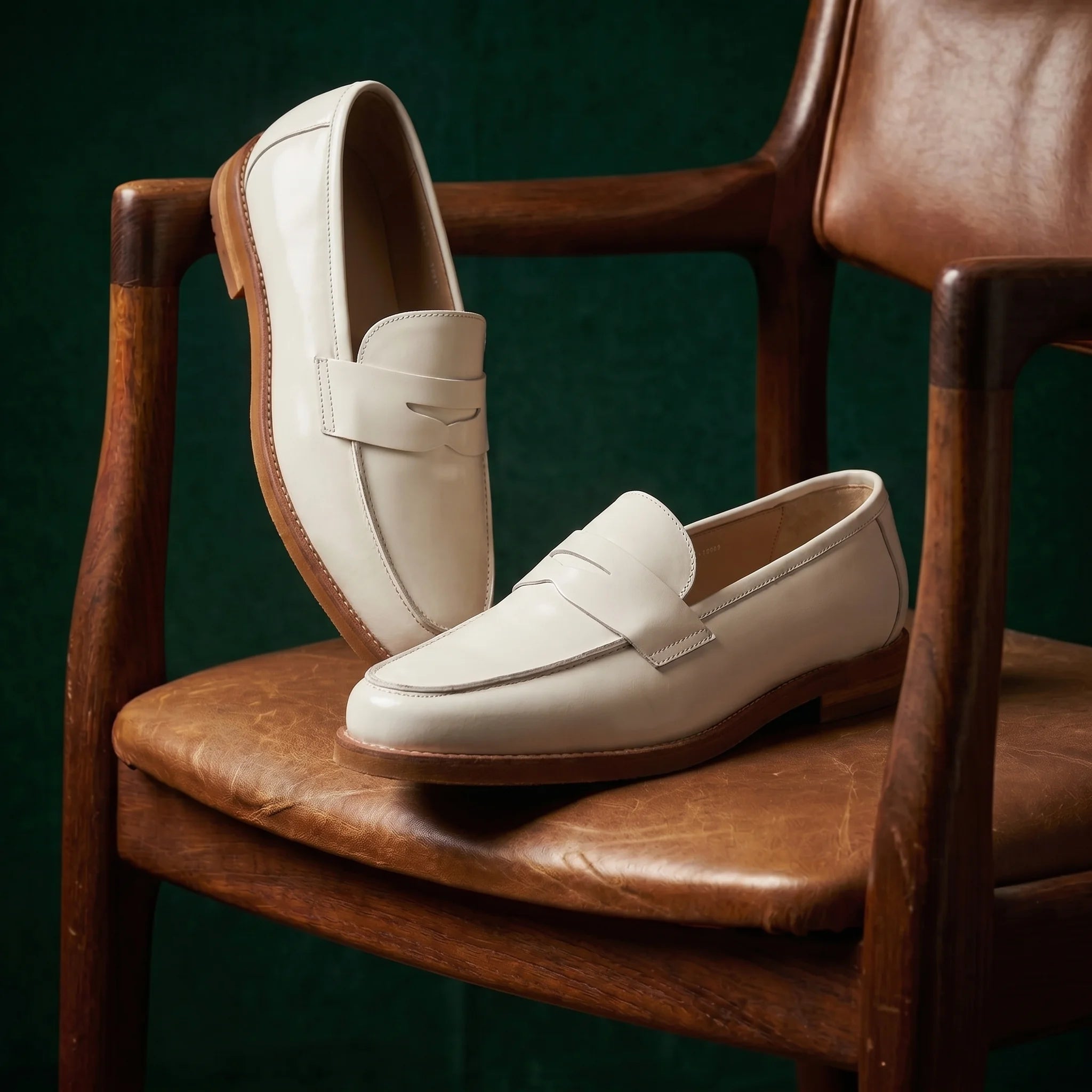 Marlow Penny Loafer - White