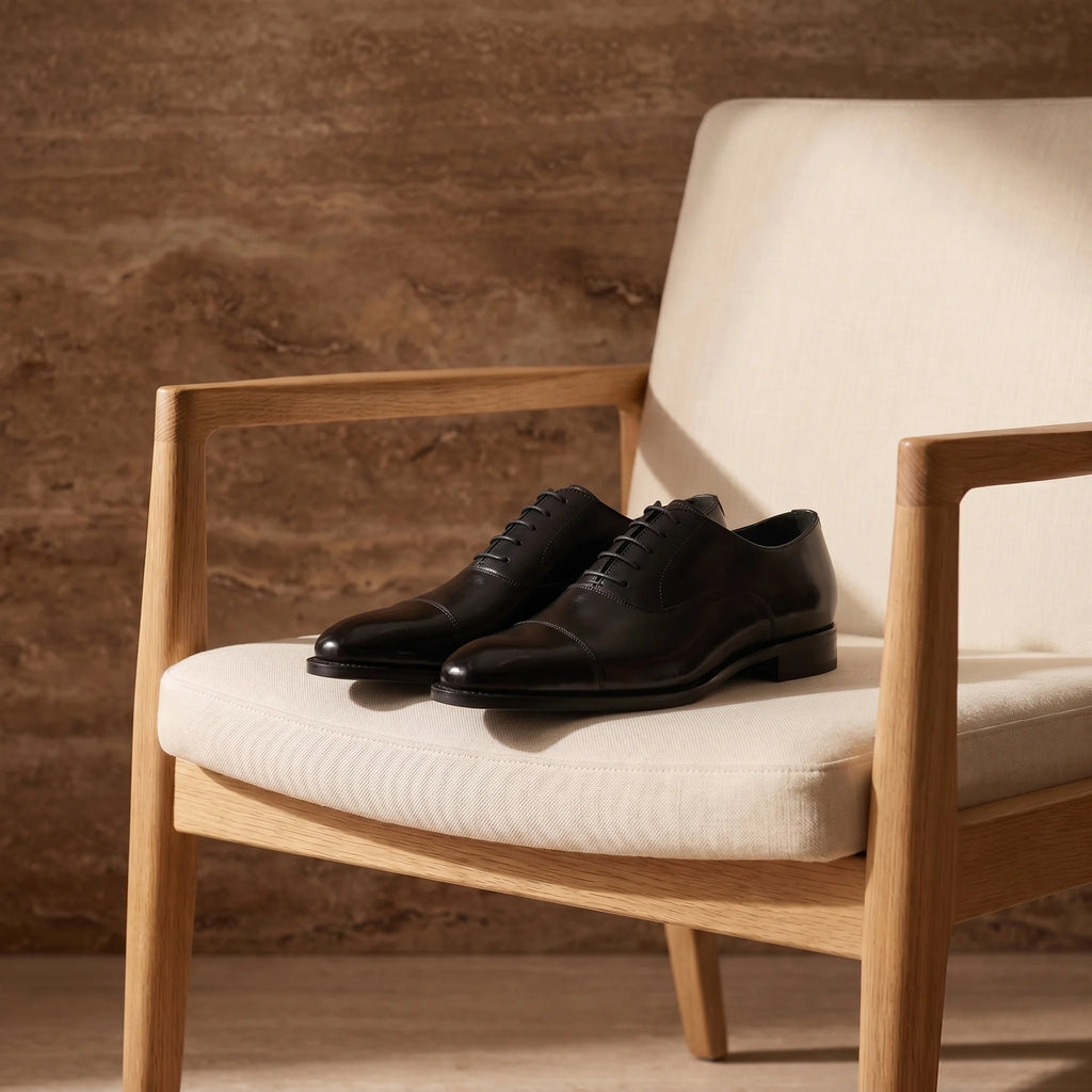 Aldmere Oxford Cap Toe - Black