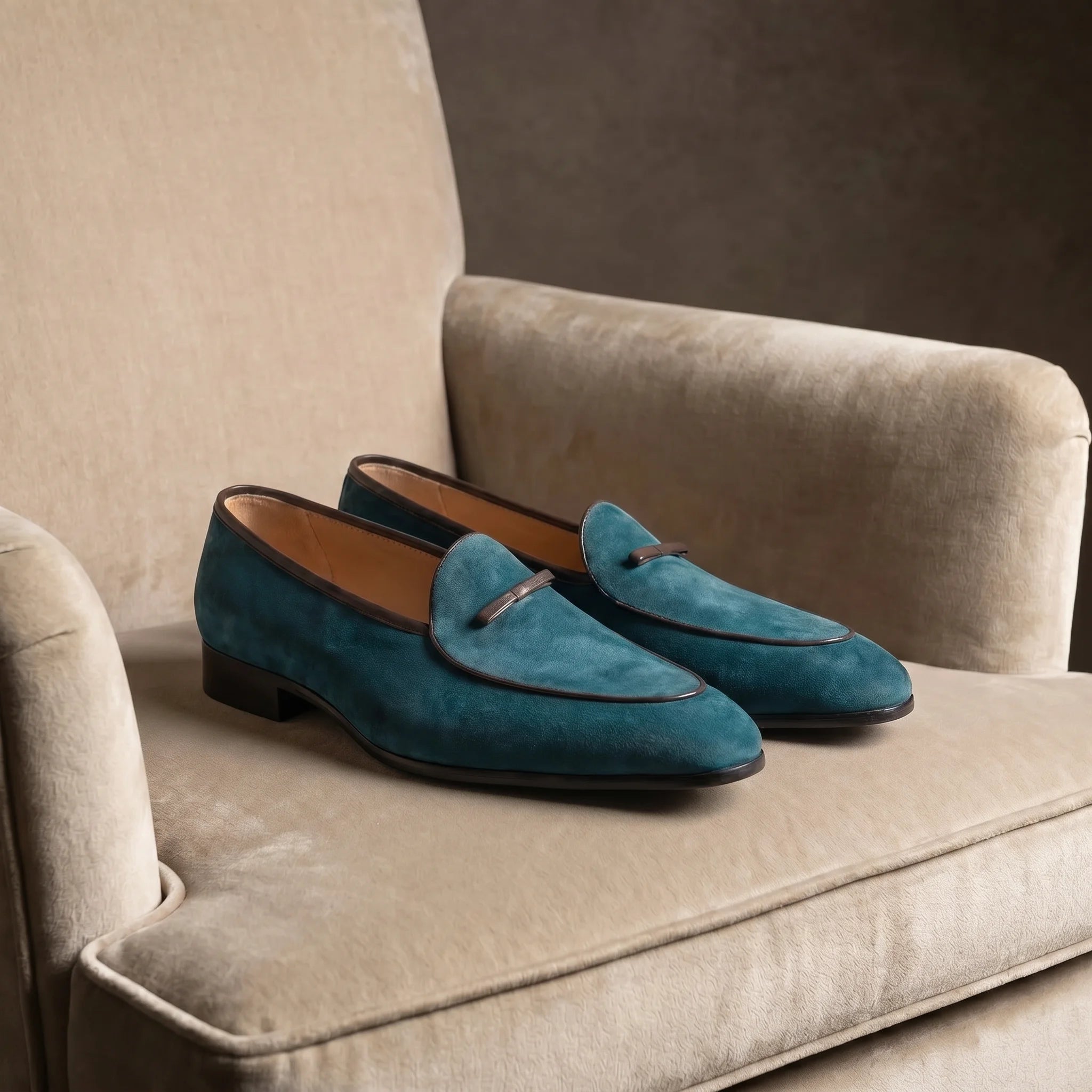 Firenze Bow-Tie Loafer - Olive Green