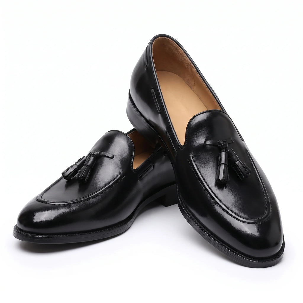 Noriel Tassel Loafer - Black