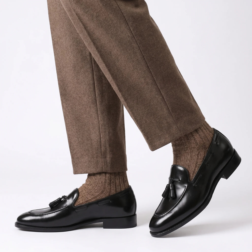Noriel Tassel Loafer - Black