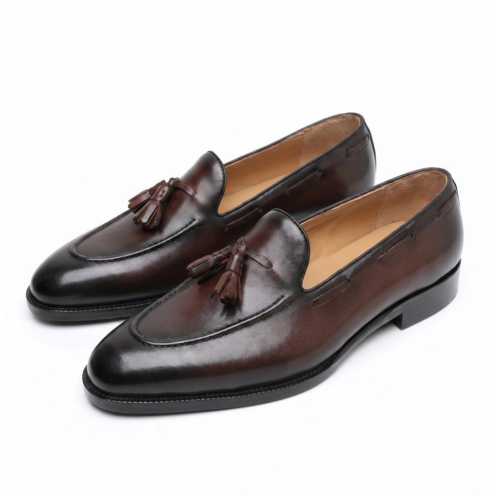Noriel Tassel Loafer - Cognac Brown