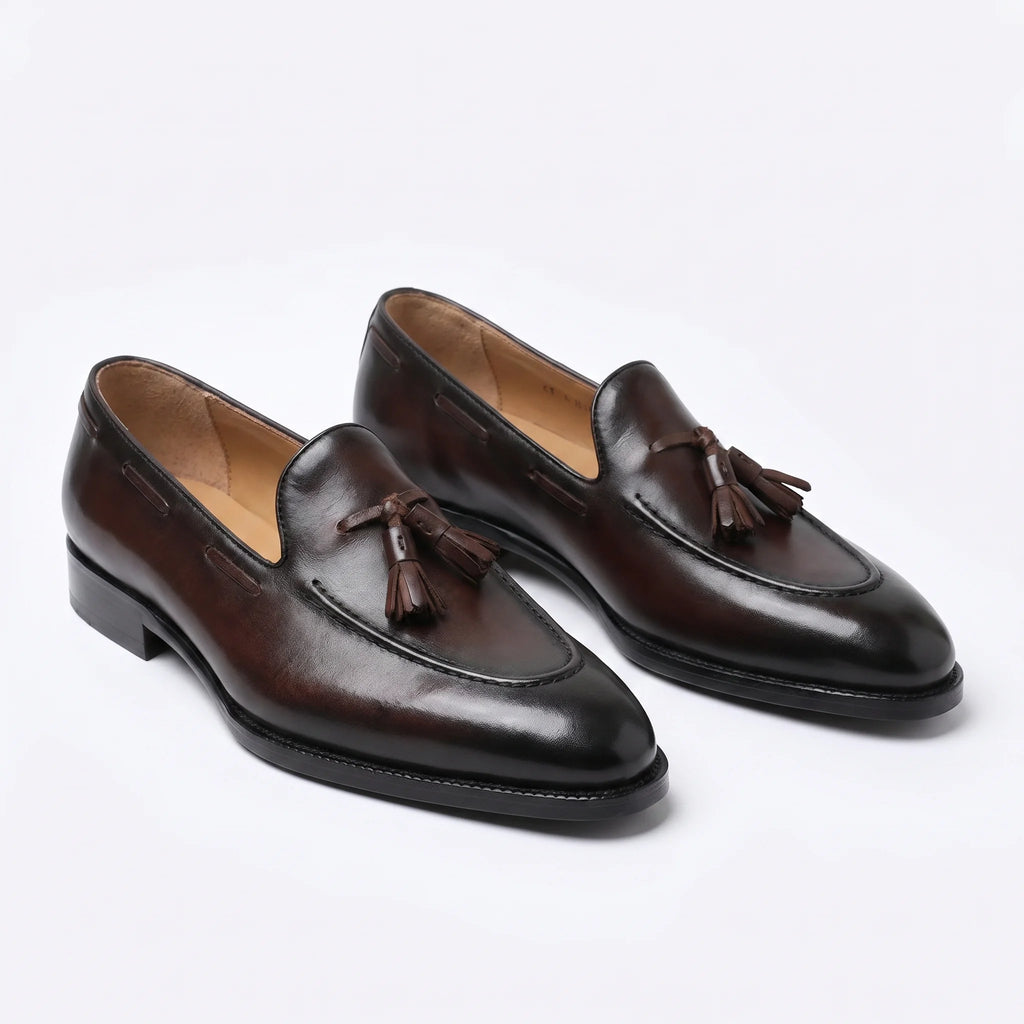 Noriel Tassel Loafer - Cognac Brown