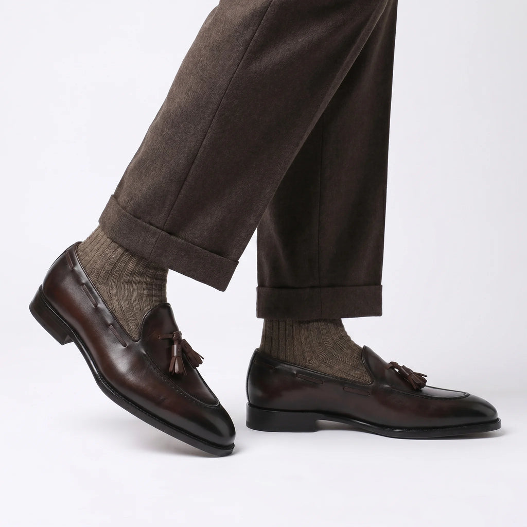 Noriel Tassel Loafer - Cognac Brown