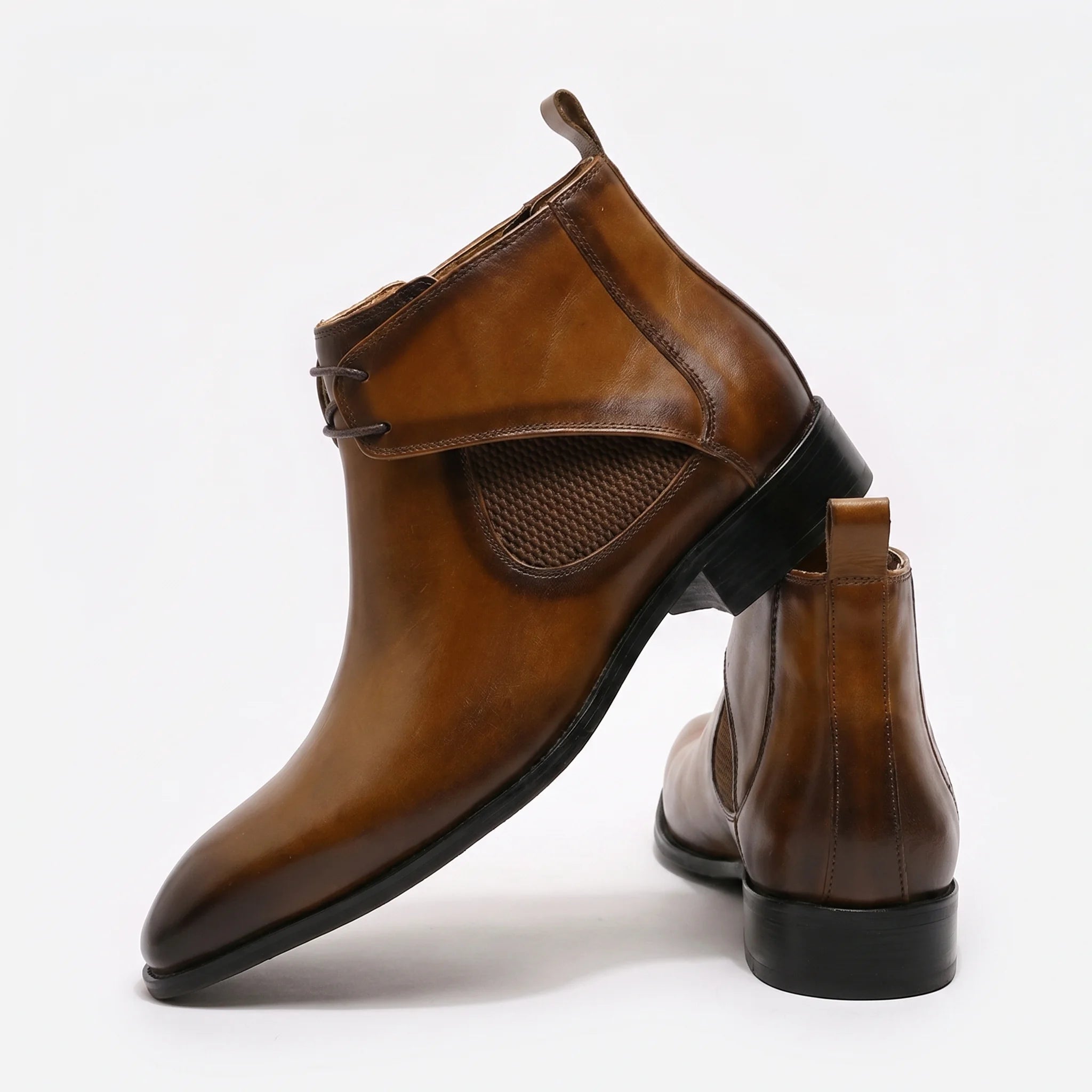 Whitmore Lace-Up Chelsea Boot - Brown