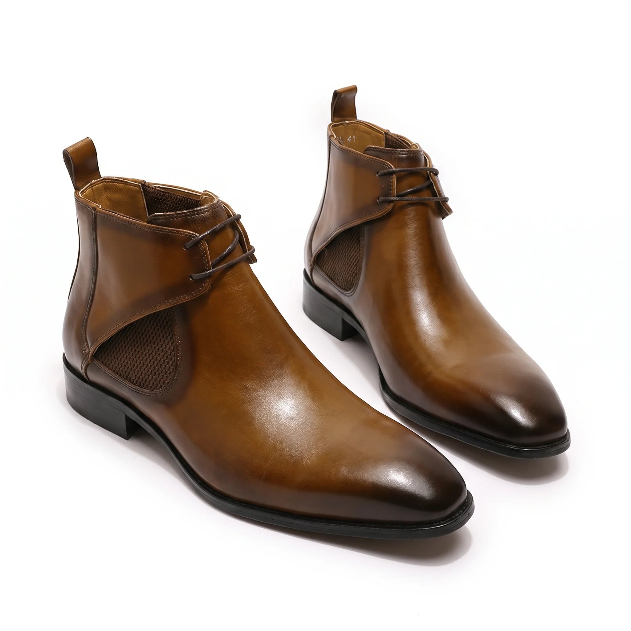 Whitmore Lace-Up Chelsea Boot - Brown
