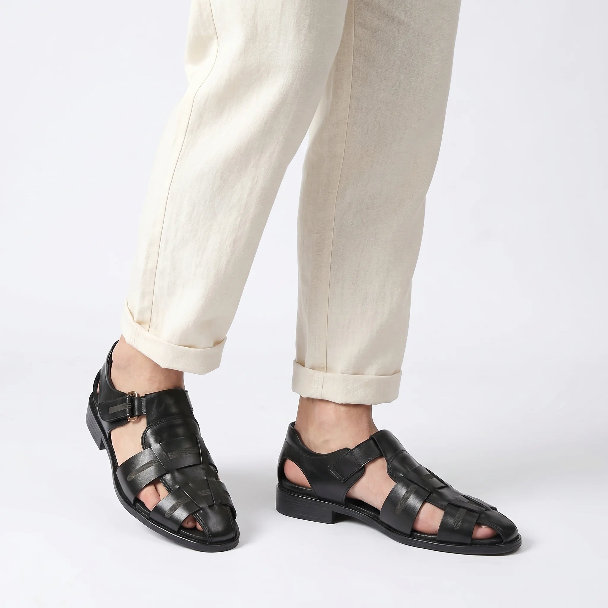 Maréa Fisherman Sandal - Black