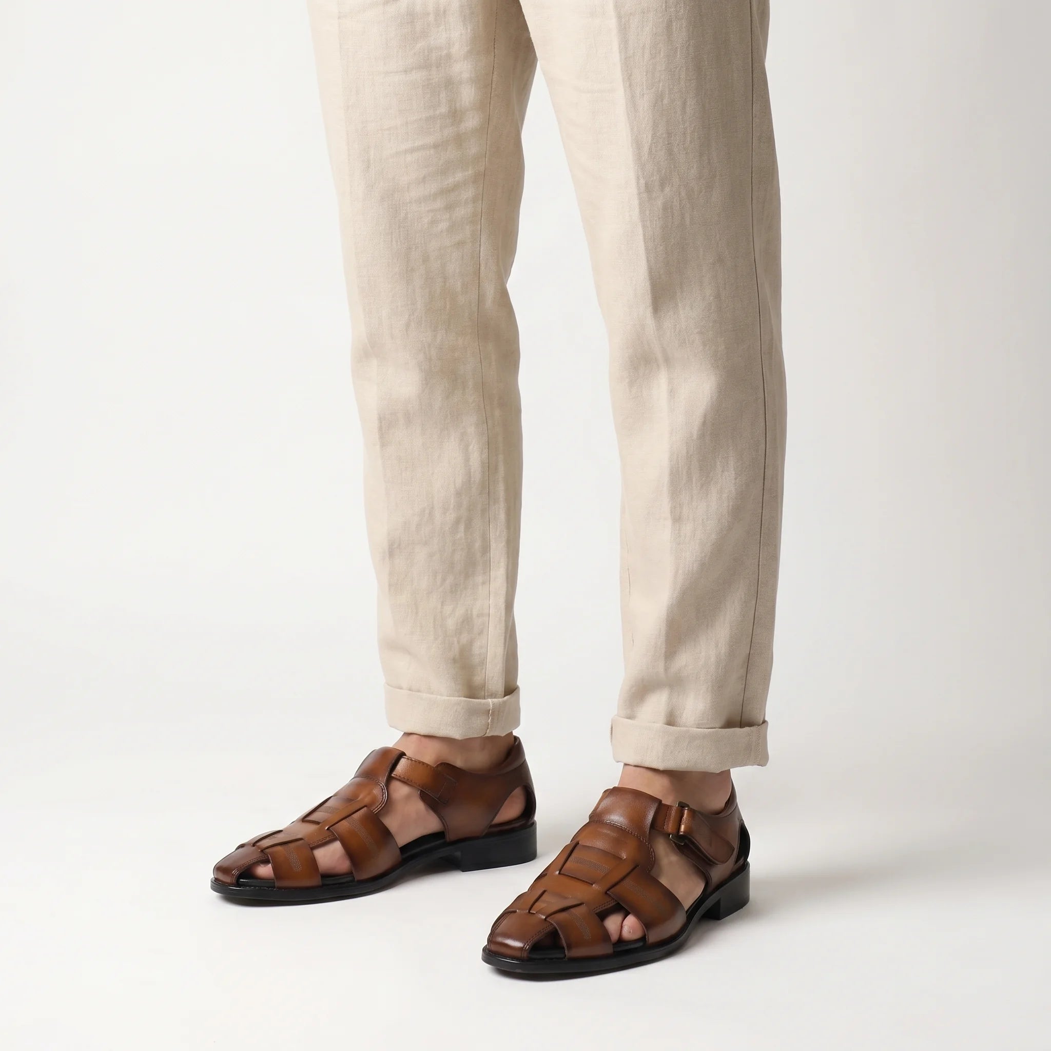 Maréa Fisherman Sandal - Brown
