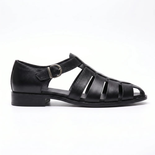 men's handmade fisherman sandal in full grain leather