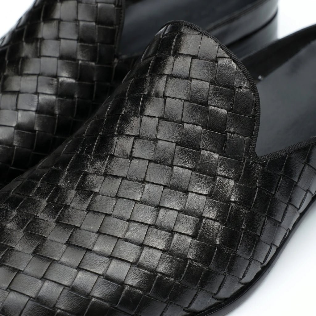 Intreccio Mule Loafer - Black