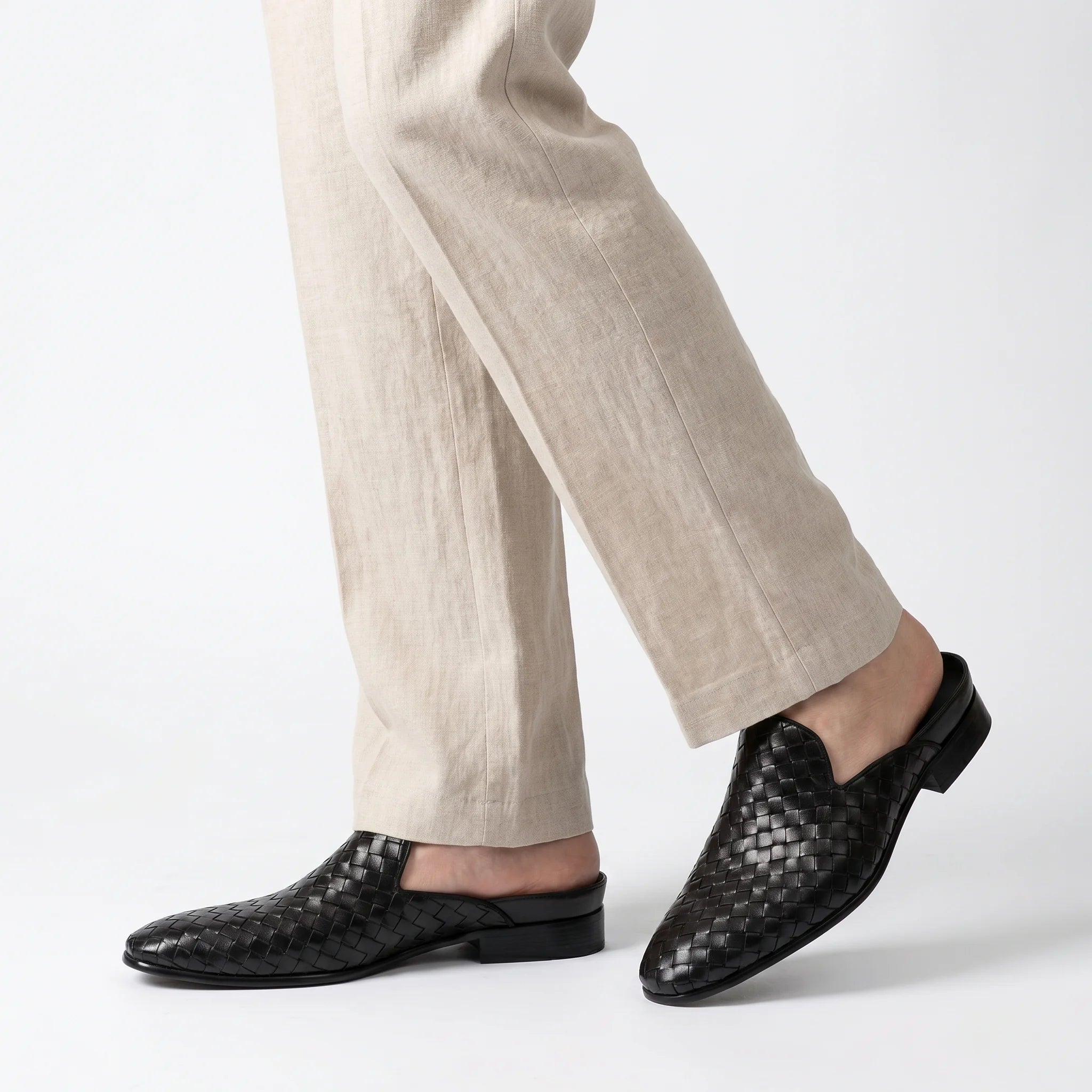 Intreccio Mule Loafer - Black