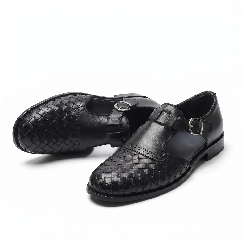 Trama Fisherman Sandal - Black