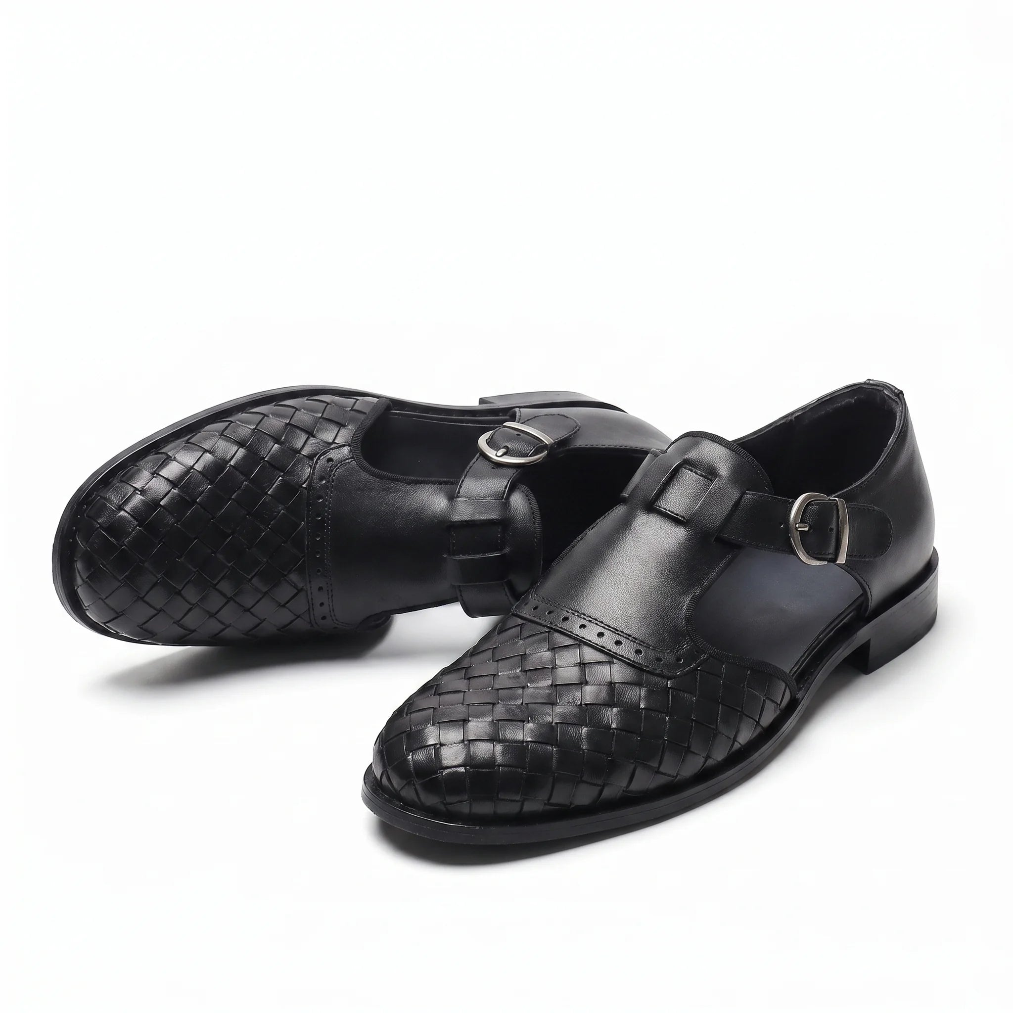 Trama Fisherman Sandal - Black