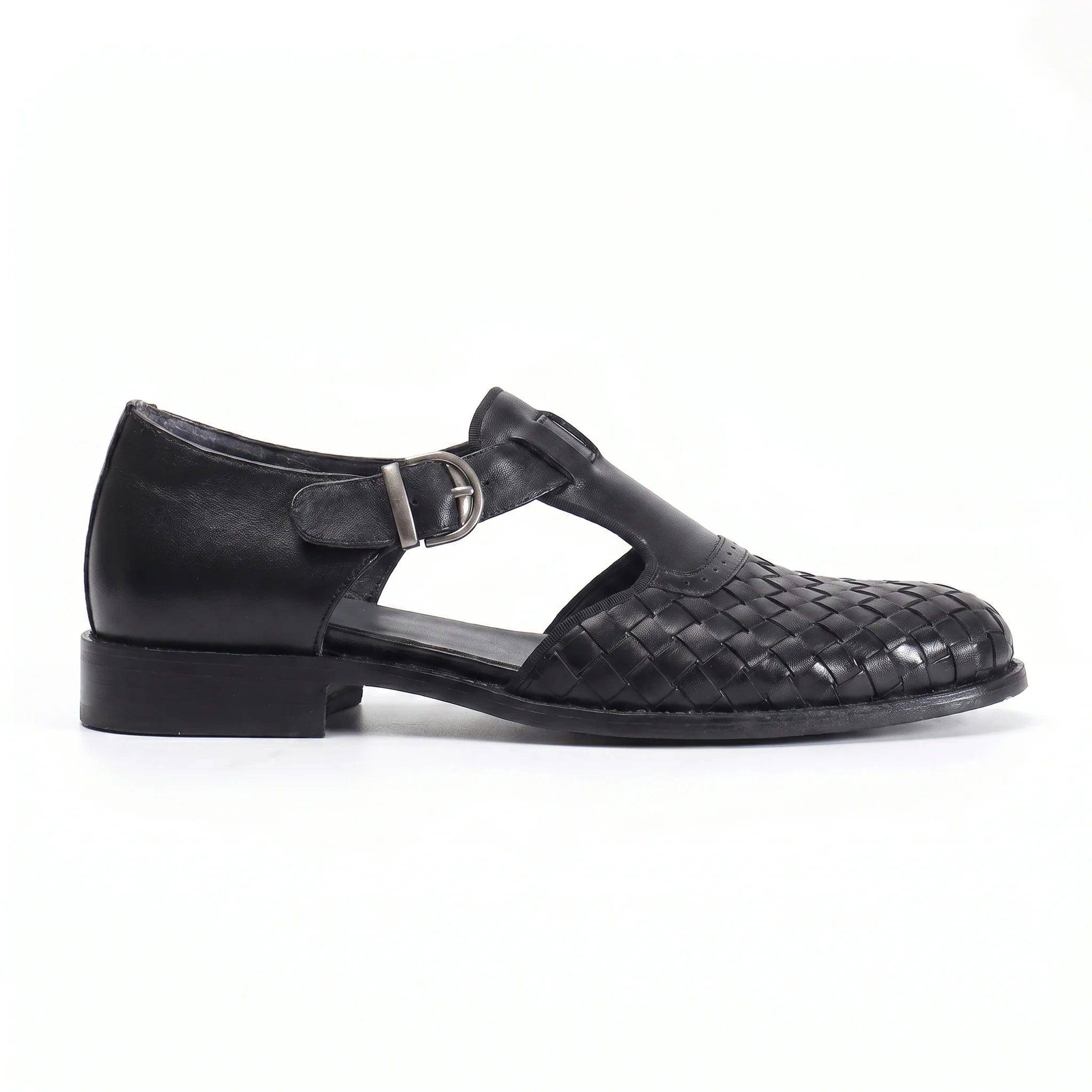 Trama Fisherman Sandal - Black