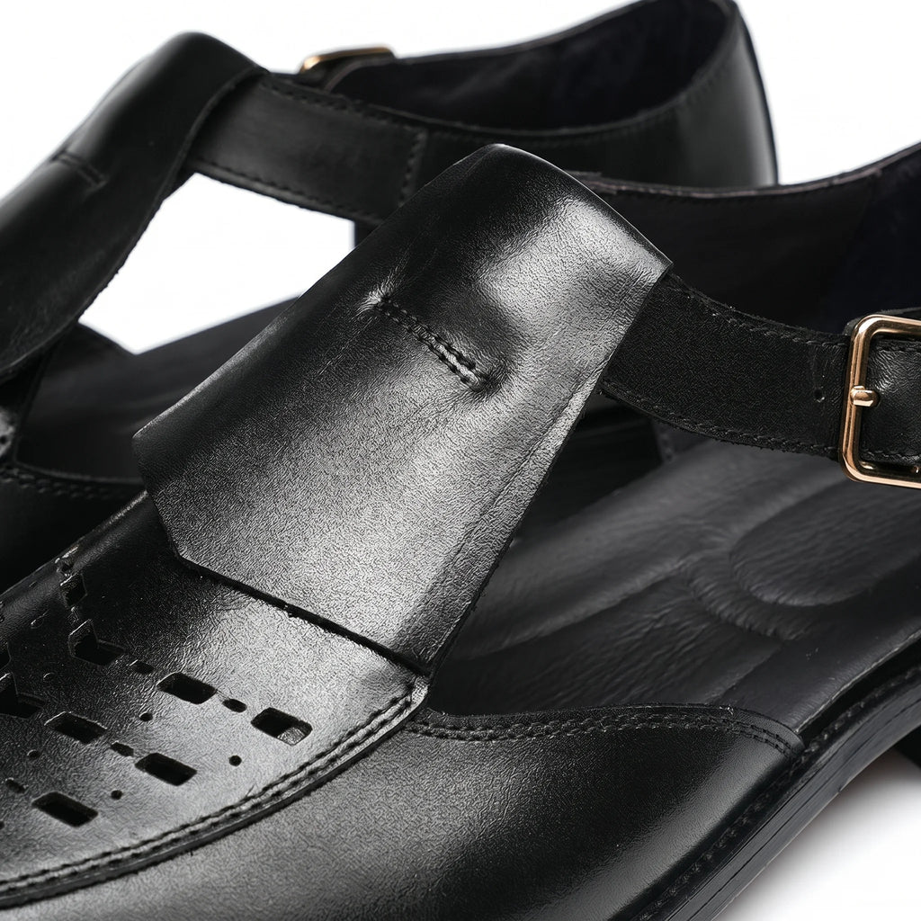 Sereno Fisherman Sandal - Black