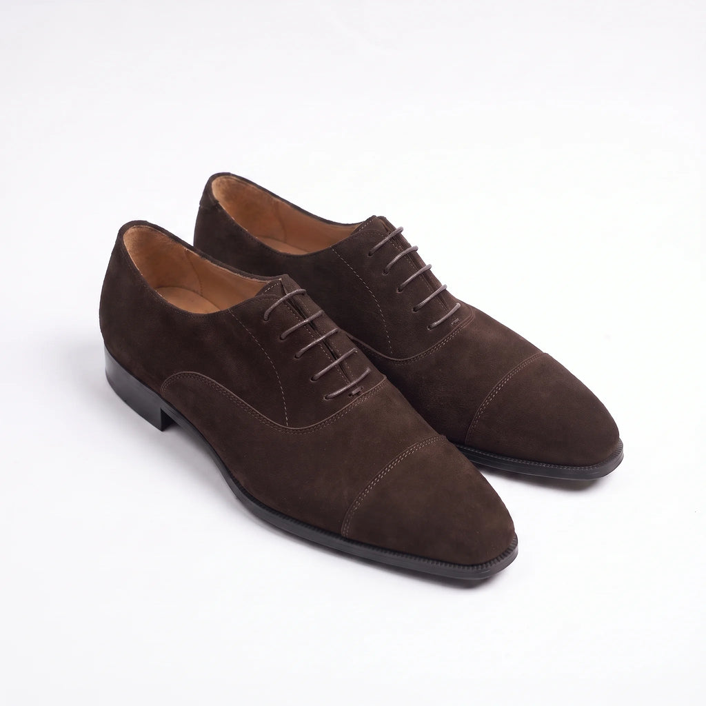 Aldmere Oxford Cap Toe - Coffee Suede