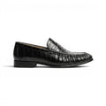 Marvoux Eel Leather Penny Loafer - Black