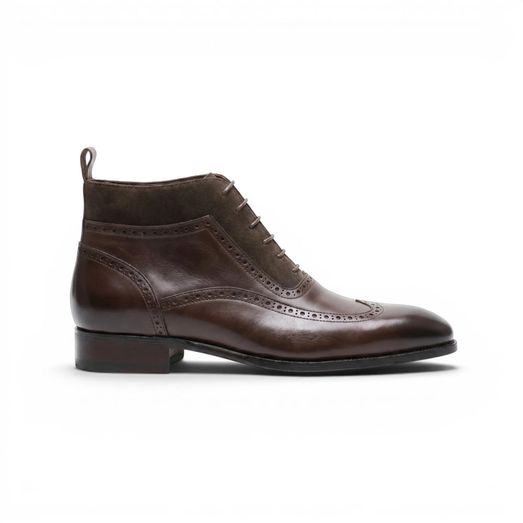Regent Semi-Brogue Chukka Boot  - Coffee