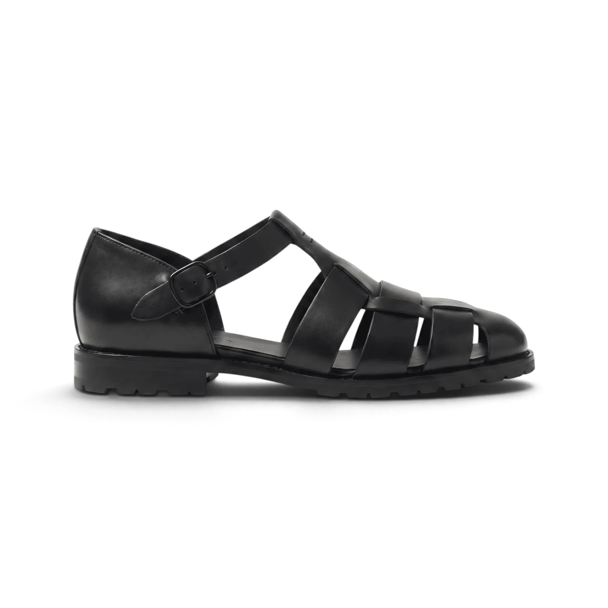 Romélia Fisherman Sandal - Black