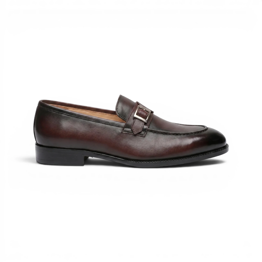 Santoro Monk Strap Loafer - Cognac Brown
