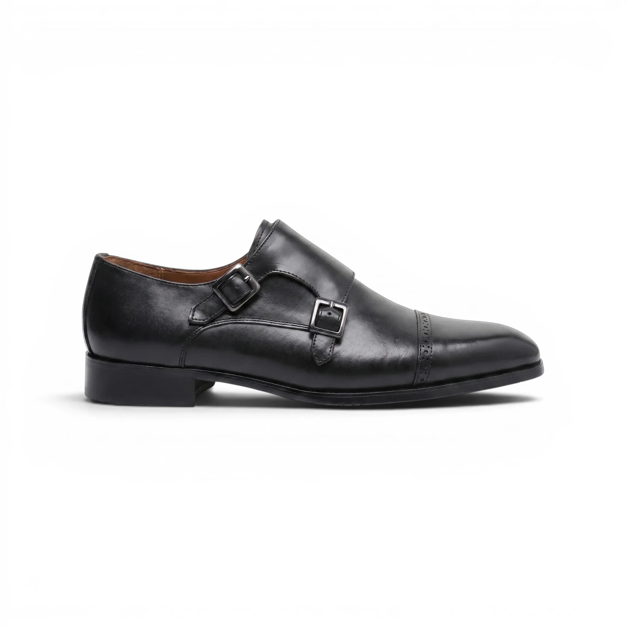 Velmont Double Monk Strap - Black