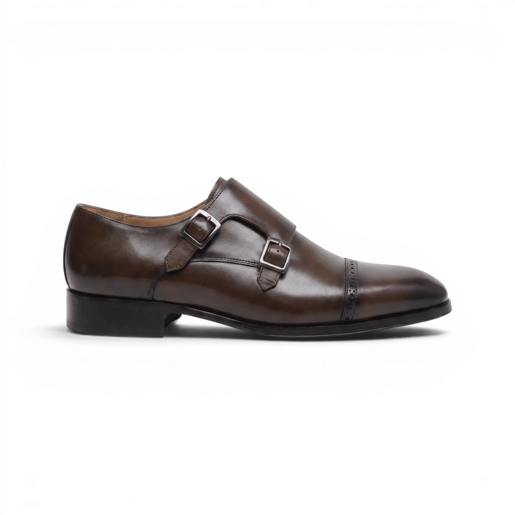 Velmont Double Monk Strap - Coffee