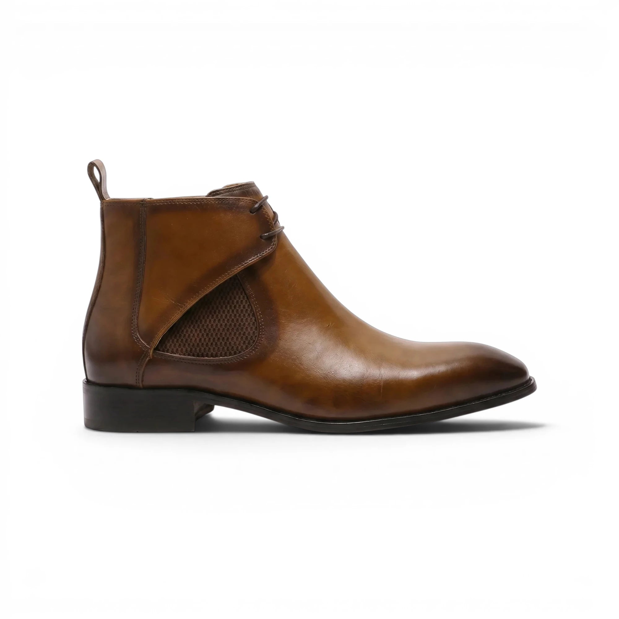 Whitmore Lace-Up Chelsea Boot - Brown
